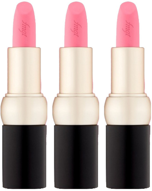 fmgt 뉴 볼드 벨벳 립스틱, 3개, 12 슬링백핑크