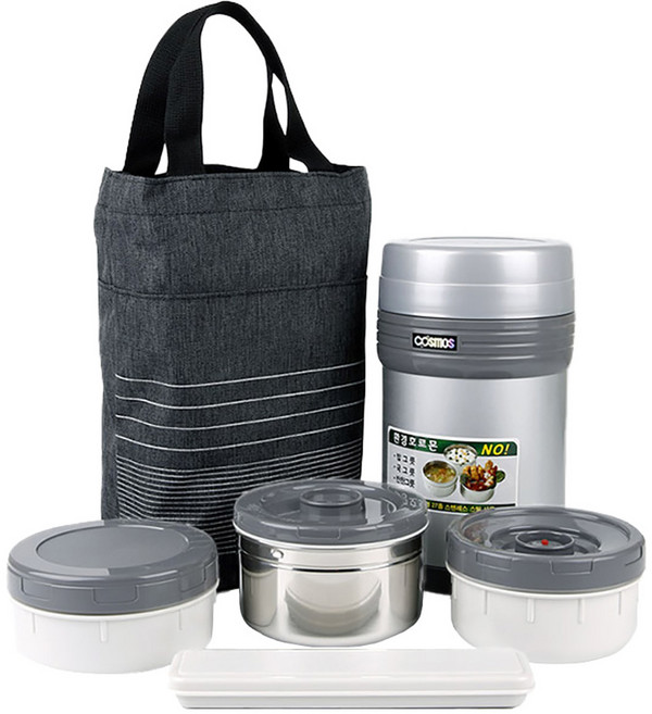 코스모스 알찬 큰 보온도시락 WJ-811, 혼합색상, 1세트