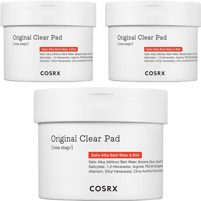 코스알엑스 원스텝 오리지널 클리어 패드 140ml, 70매입, 3개 - 쿠팡