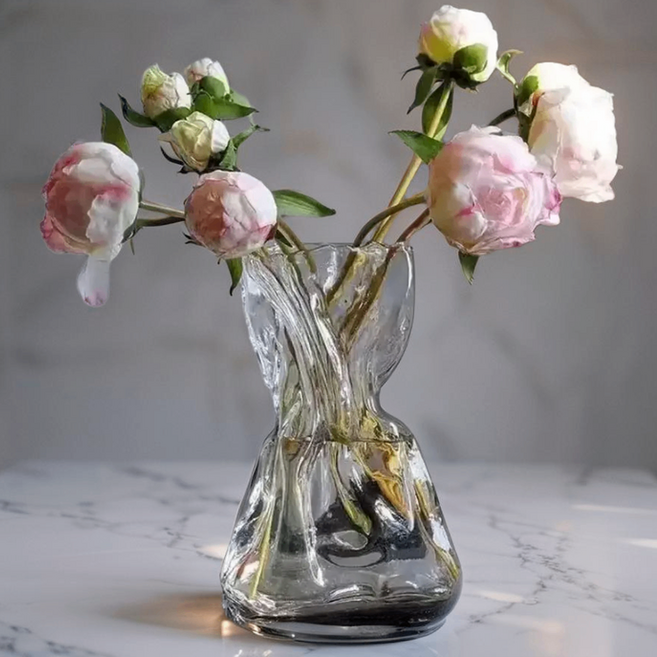 인테리어 유리 꽃병, 애쉬
