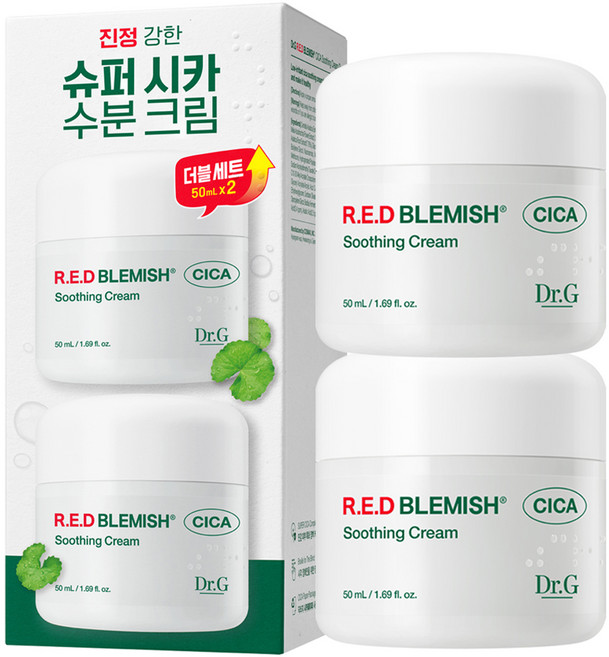 닥터지 레드 블레미쉬 시카 수딩 크림 듀오 기획세트, 100ml, 1개