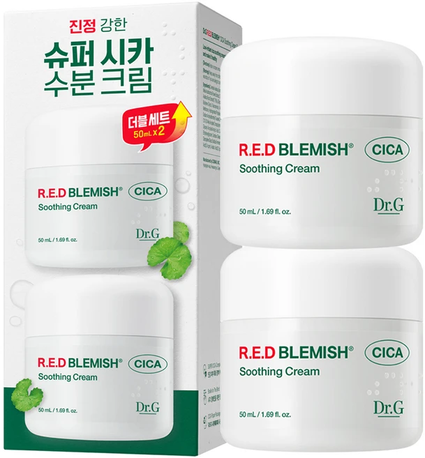 닥터지 레드 블레미쉬 시카 수딩 크림, 50ml, 2개 - 쿠팡