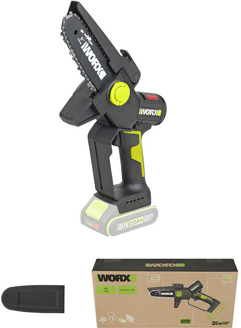 WORX KC인증 충전 미니 체인톱 베어툴 WD331.9 20V, 1개