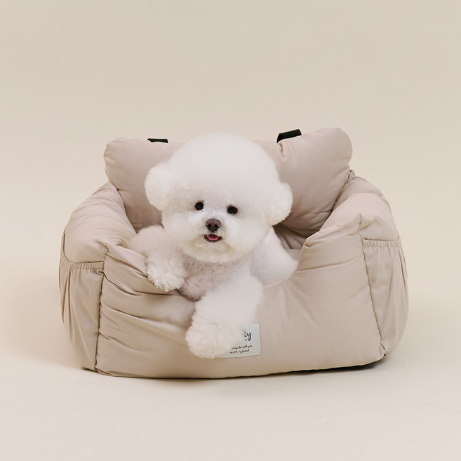 울리 강아지 베이직 카시트, 크림, 1개