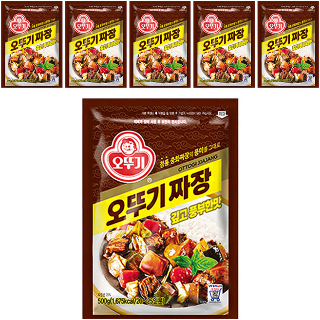 오뚜기 짜장 깊고 풍부한맛 과립형, 500g, 6개