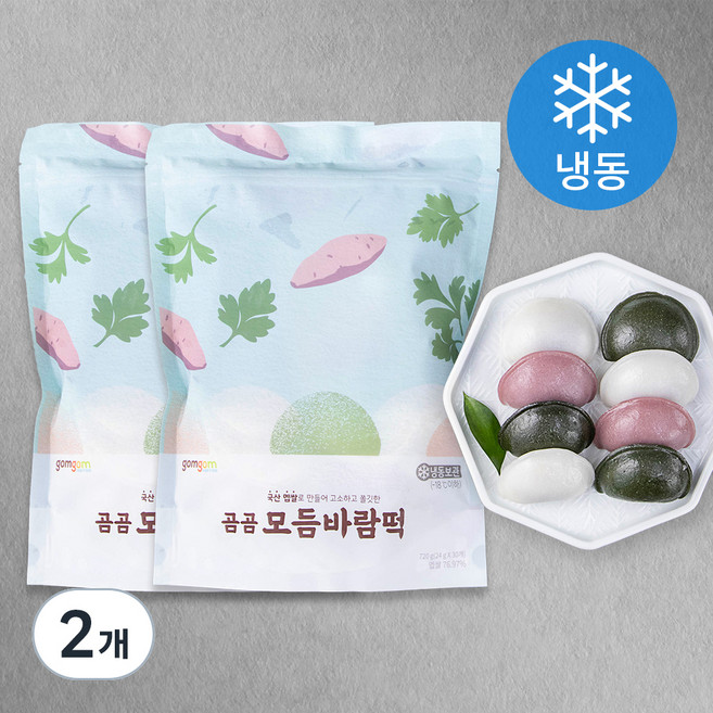 곰곰 모듬바람떡 (냉동), 24g, 30개입, 2개