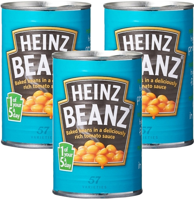 하인즈 베이크드 빈즈 토마토소스, 415g, 3개