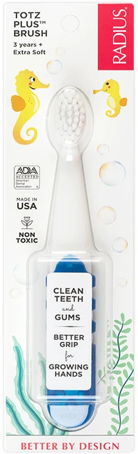 래디어스 토츠 플러스 3단계 유아 칫솔, 코럴핑크 + 화이트, 1개입, 1개 - 쿠팡