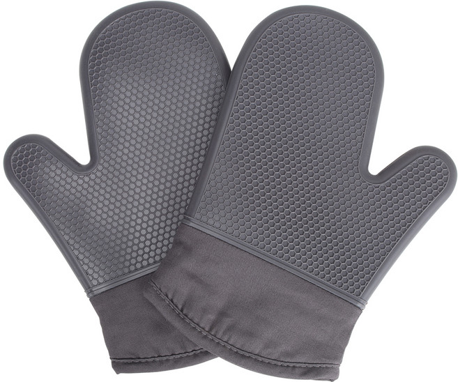 코멧 홈 실리콘 오븐 장갑 2개입, 그레이, 1세트