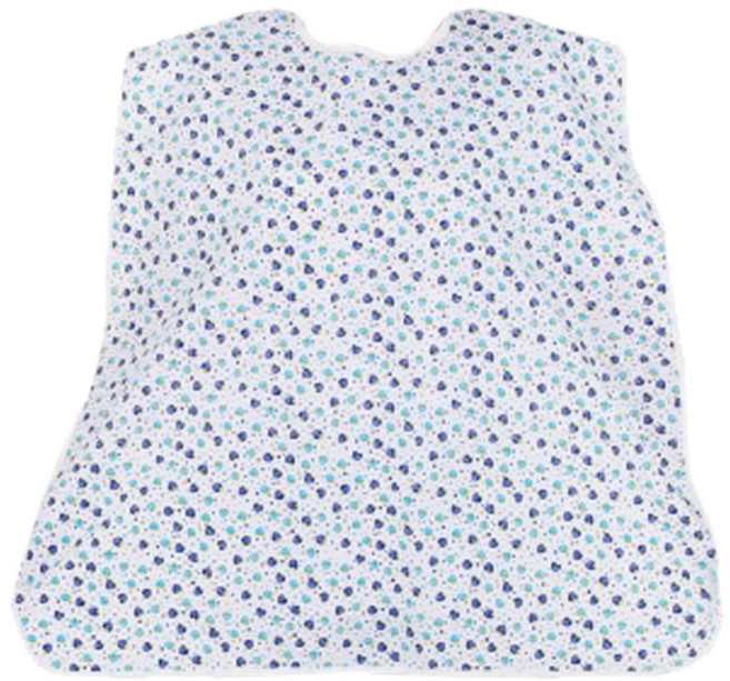 클린유니폼 방수 성인용 턱받이 벨크로형, 청색딸기, 1개