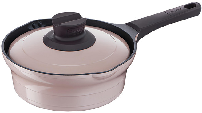 Tefal 特福 Treasure系列 IH電磁爐適用 泡麵鍋, 20cm, 淡粉色, 1個