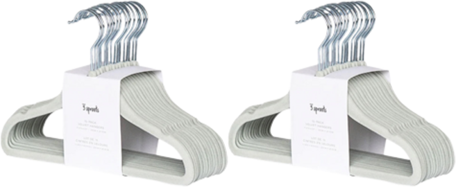 3스프라우츠 유아용 논슬립 옷걸이, 그린, 30개