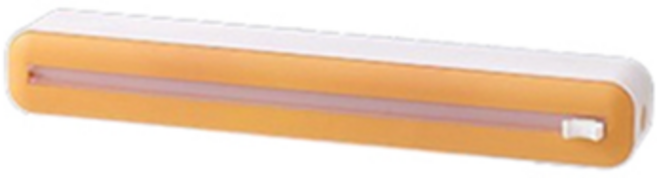 GUNU 마그네틱+흡착 가능주방 랩핑 비닐 호일 커팅기, 옐로우, 1개