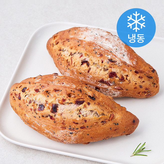 더브레드블루 통밀발효종빵 (냉동), 300g, 2개입, 1개