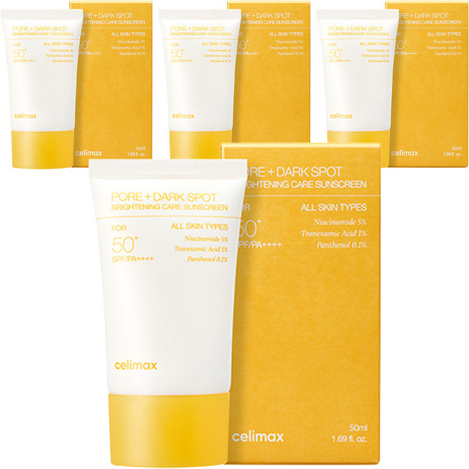 celimax 透亮淨白防曬霜 SPF50+ PA++++, 50ml, 4條