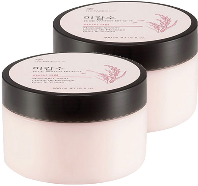 더페이스샵 미감수 브라이트 마사지 크림, 200ml, 2개