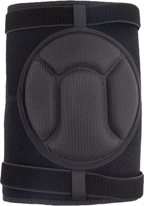 TRUSTO 加厚海綿防撞護膝 防滑綁帶籃球健身護膝, 黑色, 1個