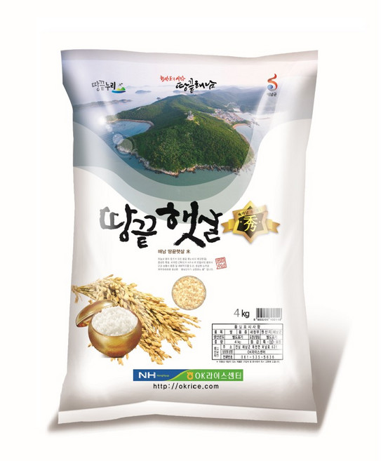 땅끝누리 땅끝햇살 수 백미 새청무, 1개, 4kg, 상등급