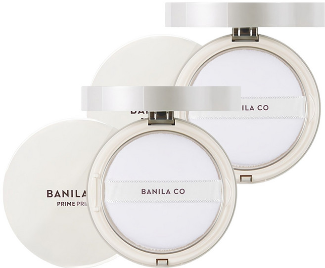BANILA CO 芭妮蘭 New Prime持妝控油蜜粉餅, 2顆, 透明