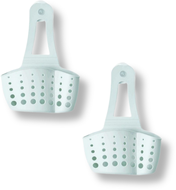 라임리빙 흡착형 고리형 다목적 걸이형 바구니, 민트, 2개