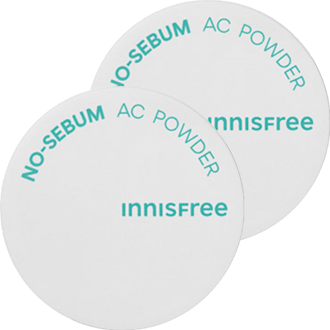 INNISFREE 台灣公司貨 無油無慮真心保濕蜜粉 5g, 2個, 單一顏色