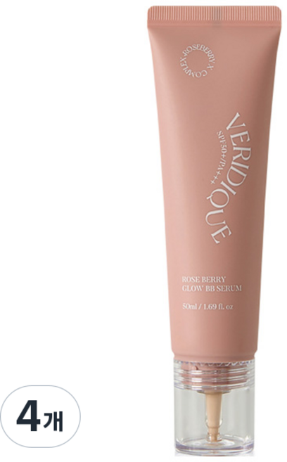 veridique 玫瑰莓果光澤BB精華 SPF50+ PA+++, 4個, 50ml, 單一顏色