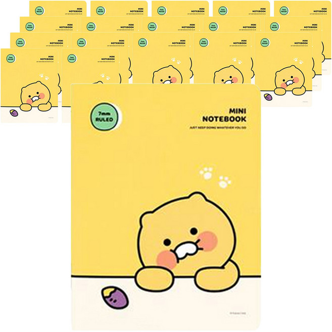 카카오프렌즈 춘식이 미니 노트, 고구마, 18개