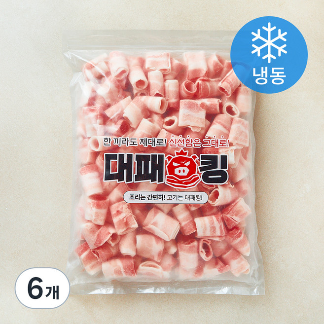 대패킹 진짜 정삼겹 대패삼겹살 (냉동), 2kg, 6개