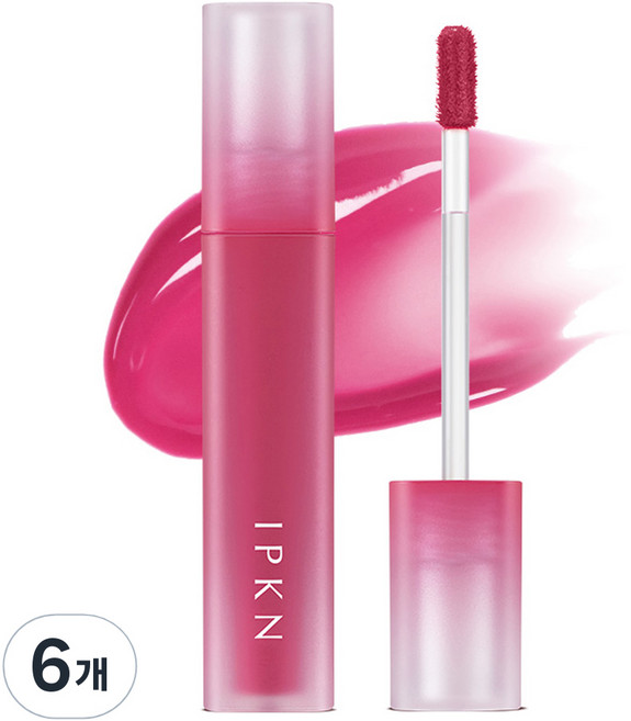 입큰 퍼스널 무드 워터 핏 쉬어 립틴트, 3호(퓨어 베리), 4.5g, 6개