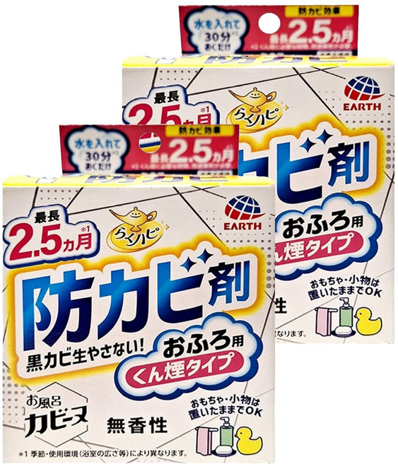 EARTH 衛浴防霉煙霧劑, 170g, 2盒