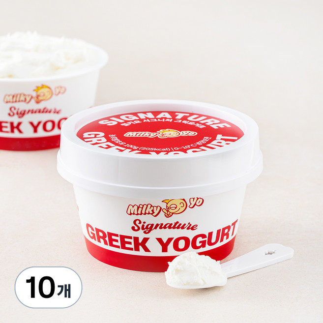 밀키요 시그니처 그릭요거트, 100g, 10개