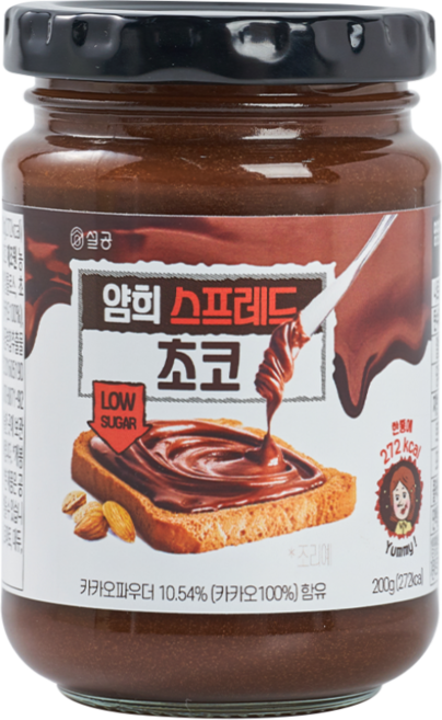 설탕없는과자공장 얌희스프레드 초코, 200g, 1개