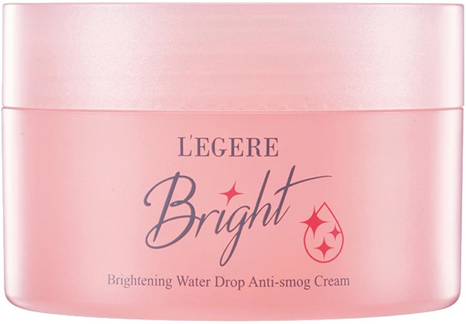 L'EGERE 光透白水感防護素顏霜, 1罐, 光透白