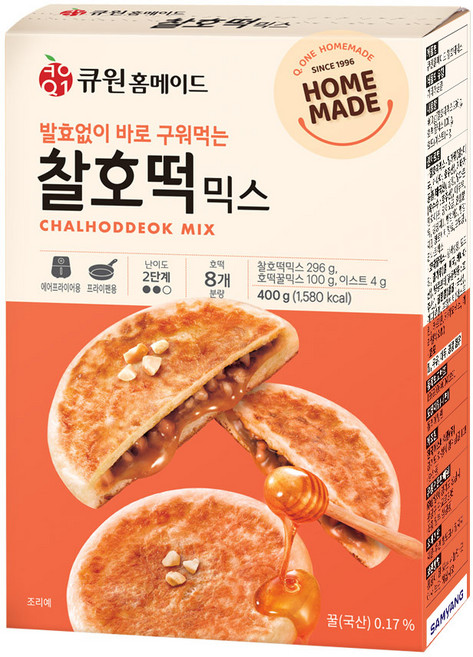 큐원 홈메이드 찰호떡믹스, 10개, 400g