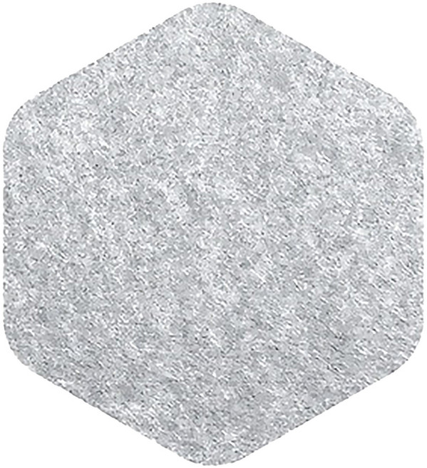 好物良品 單元體 羊毛氈壁掛留言板 六角形 水泥灰, 12個