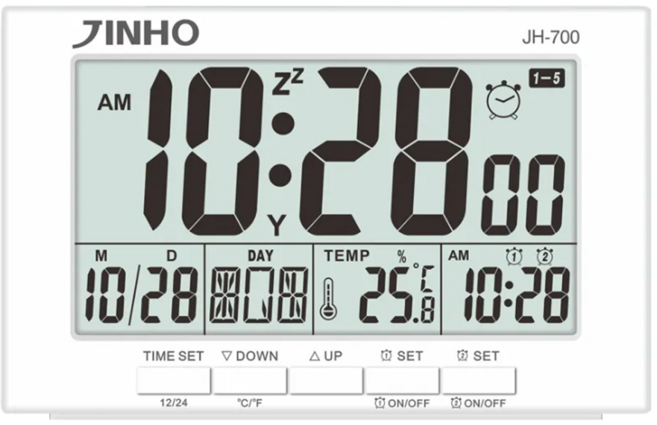 JINHO 京禾 數位電子鐘 JH-700, 白色