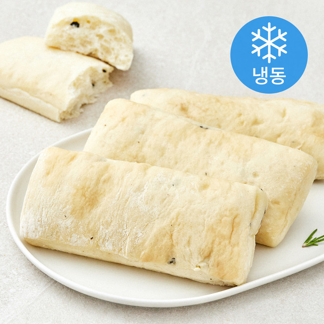 존쿡델리미트 마스터의브레드 올리브 치아바타 3개입 (냉동), 240g, 4개