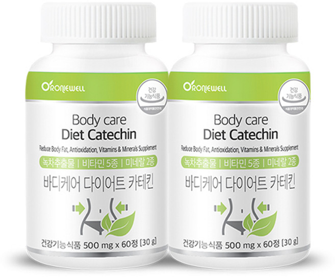 로니웰 바디케어 다이어트 카테킨, 2개, 60정