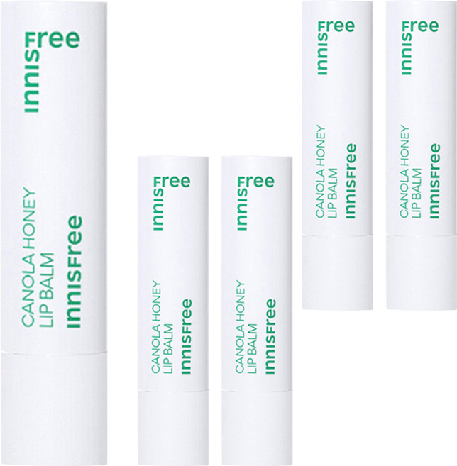 INNISFREE 台灣公司貨 超保溼護唇膏, 芥花糖蜜, 3.5g, 5支