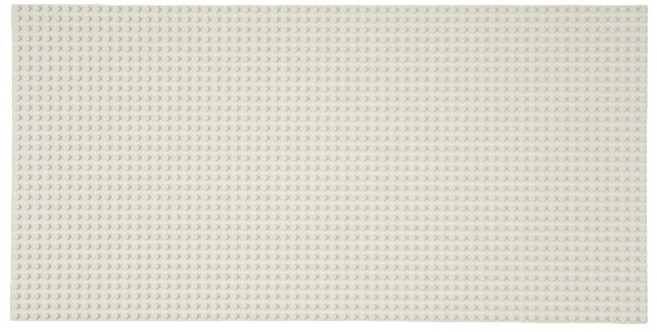 파파토이 대형 레고용 얇은 기본 블럭판 32 x 64 칸, 화이트, 1개