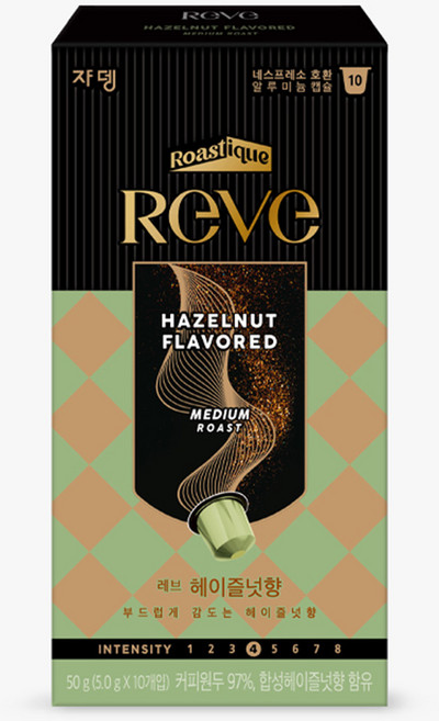 쟈뎅 레브 헤이즐넛향 캡슐커피, 5g, 10개입, 1개