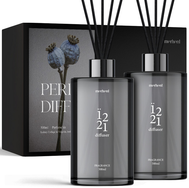 메르헨트 퍼퓸 드 디퓨저, 런드리룸, 500ml, 1세트