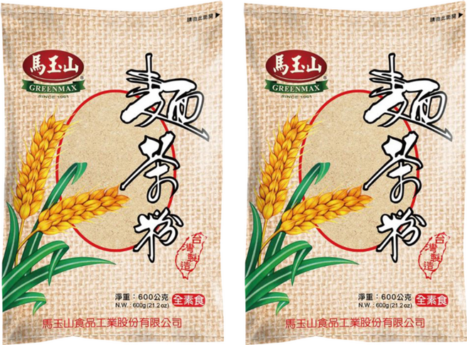 馬玉山 麵茶粉 原料純正 獨特製法 即沖即飲, 600g, 2包