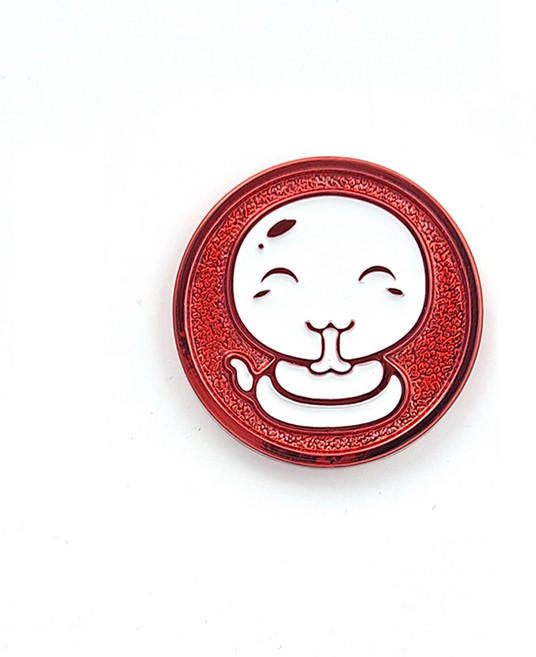 지봇골프 십이지신 써클칩 캐릭터 골프 볼마커, 사뱀 (레드), 1개