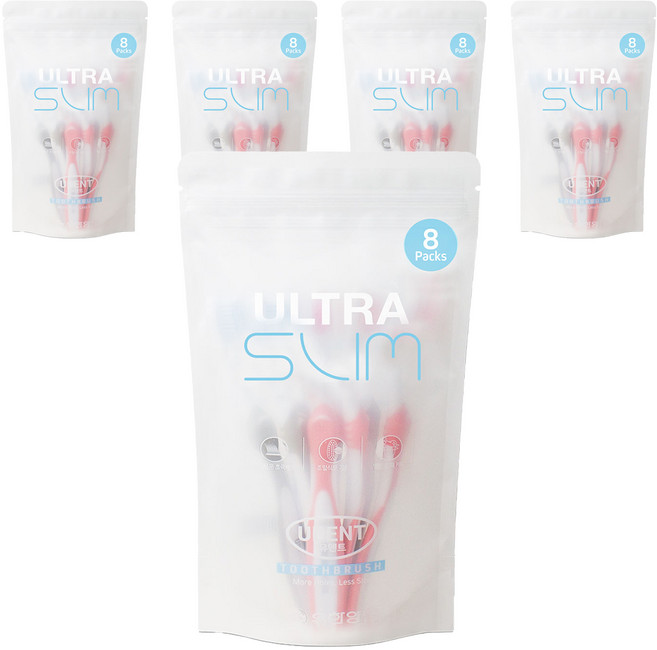 유덴트 울트라슬림 초극세모 칫솔 랜덤발송, 1개입, 40개