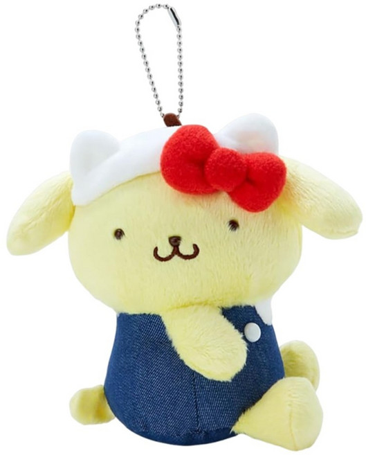 Sanrio 三麗鷗 造型玩偶吊鍊, 布丁狗 黃色 + 藍色 + 紅色, 1個, 15cm