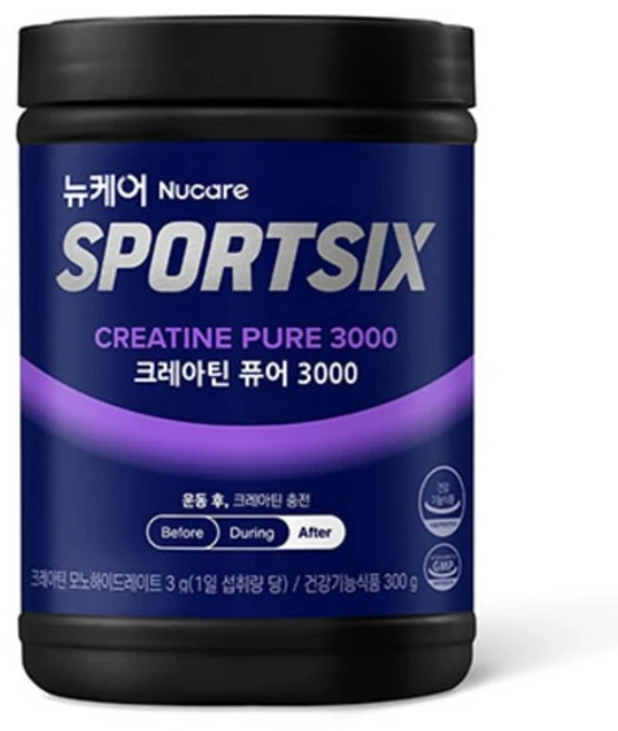 뉴케어스포식스 정품 뉴케어 크레아틴 퓨어 3000, 300g, 1개 - 쿠팡