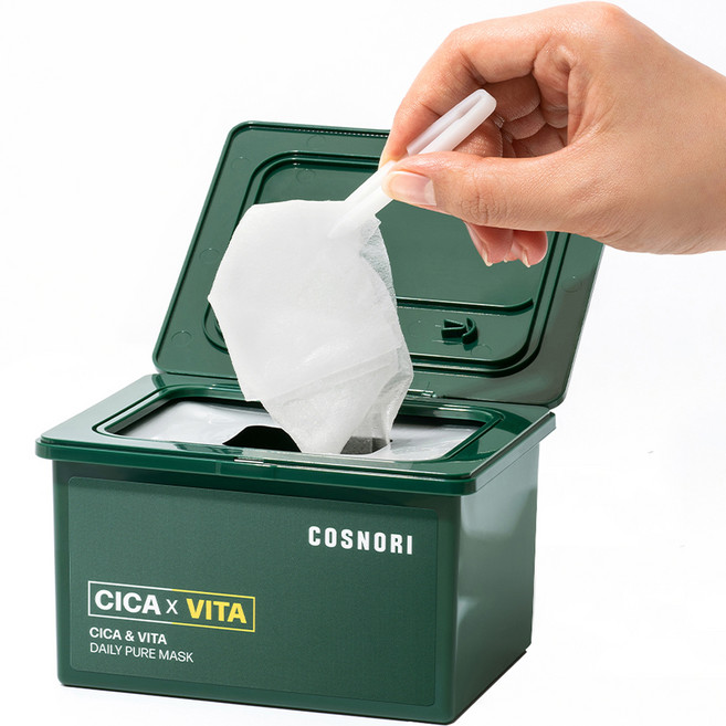 코스노리 시카 앤 비타 데일리 퓨어 마스크, 30개입, 1개