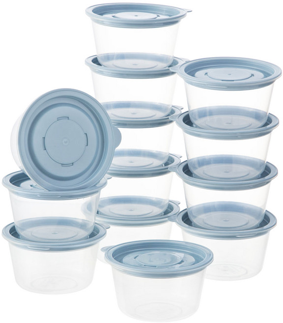 코멧 냉동밥 국용 전자레인지 밀폐용기 블루 275ml, 13개, 단품