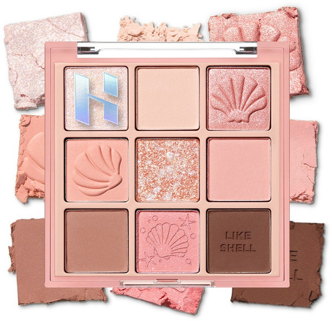 홀리카홀리카 마이페이브 무드 아이 팔레트 8g, 쉘온더비치, 1개